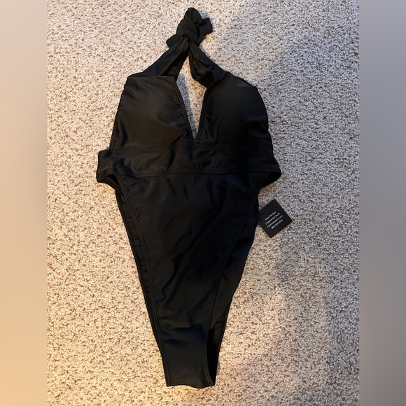 Black one piece sexy swimsuit - Picture 2 of 7